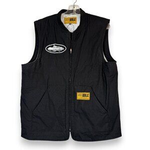 Corteiz Guerillaz Vest Black XL Quilted Lined Rare UK Streetweer